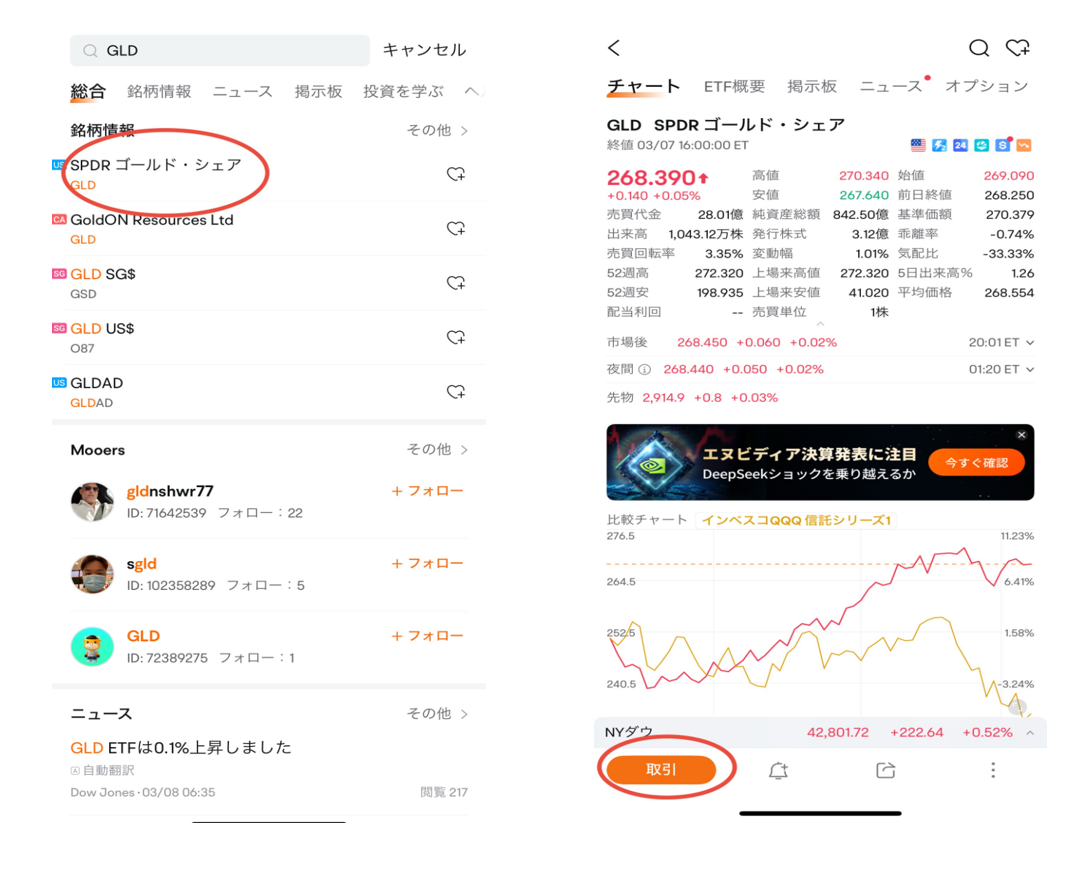 金ETF投資なら、moomoo証券がおすすめ