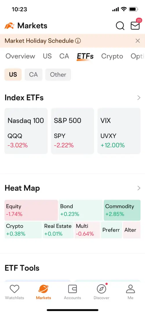 moomoo上与标普500指数相关的ETF