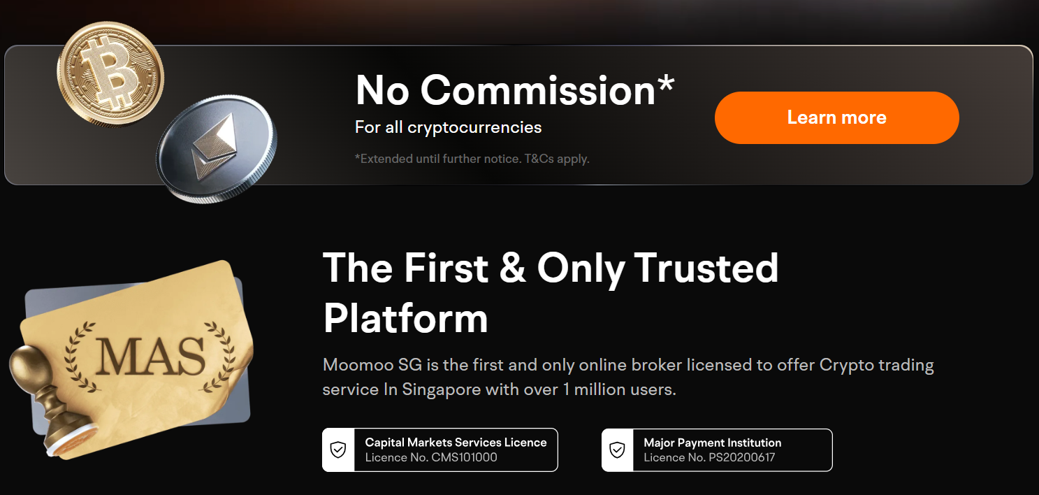 使用moomoo進行加密貨幣交易