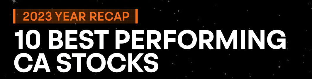 10 best performing ca stocks