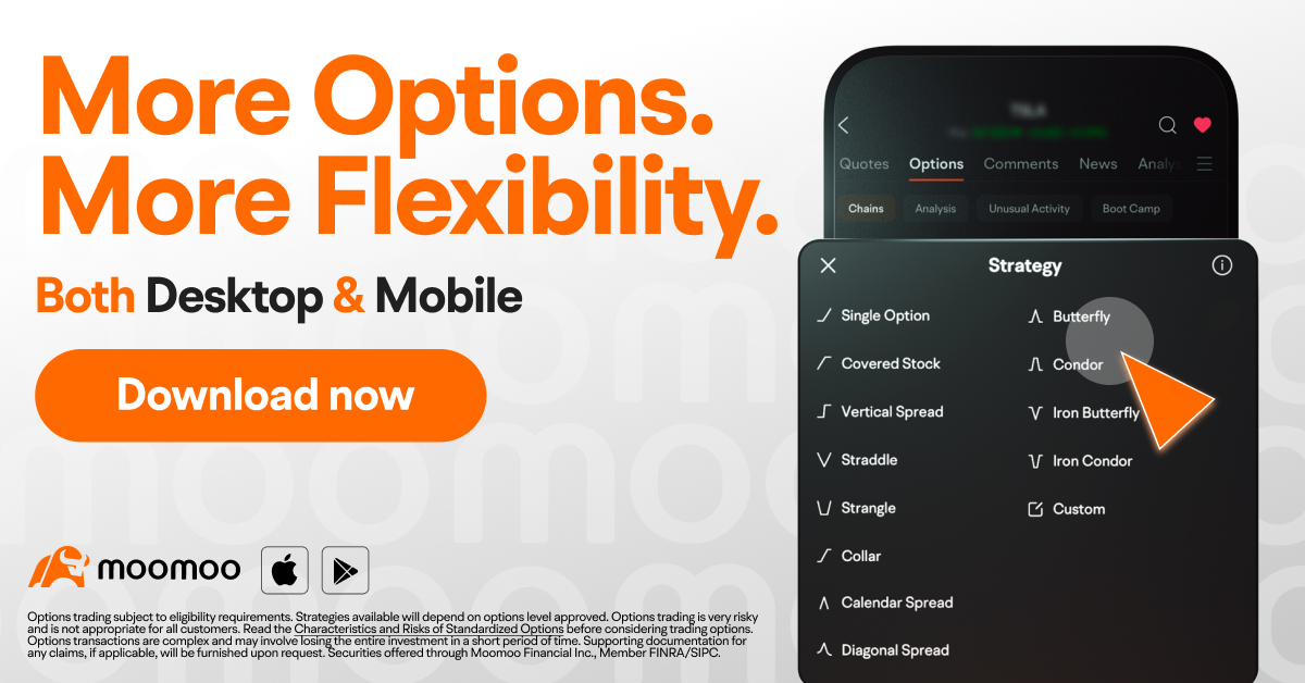 options trading strategies on moomoo