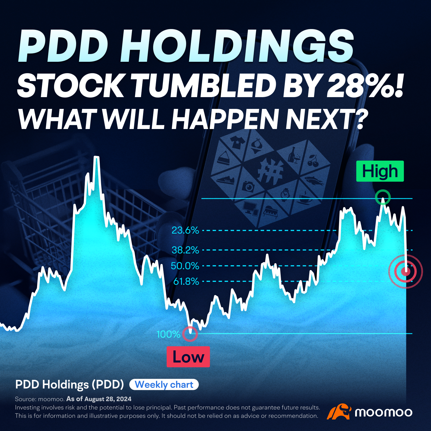 PDD Holdings stock tumbled by 28%! What will happen next? (08/28/2024)