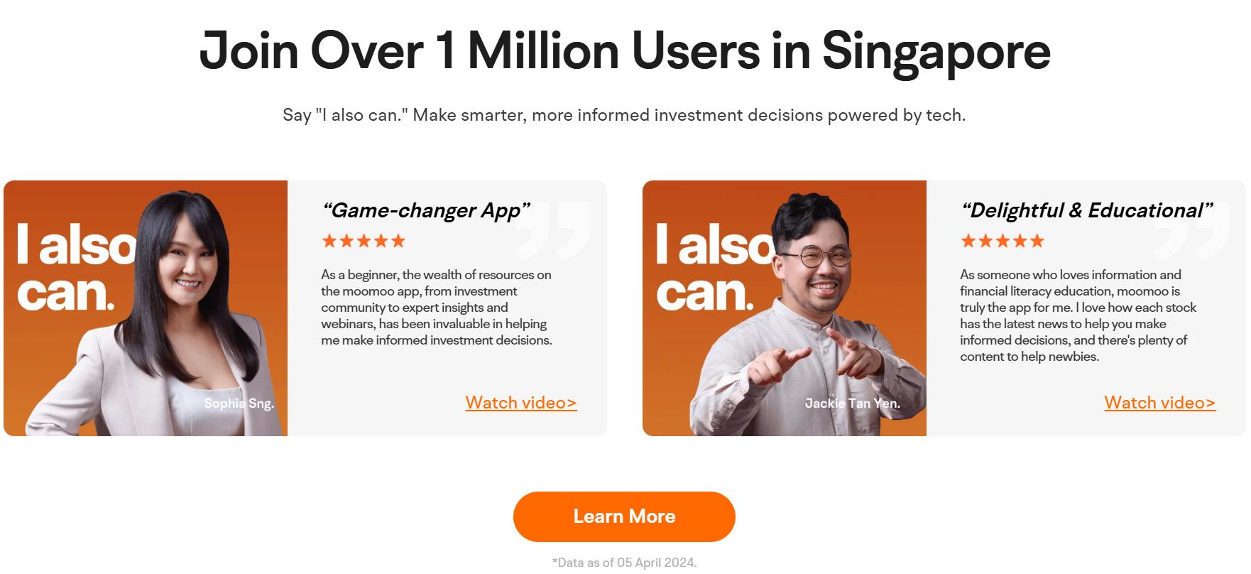 join over 1 million users in singapore