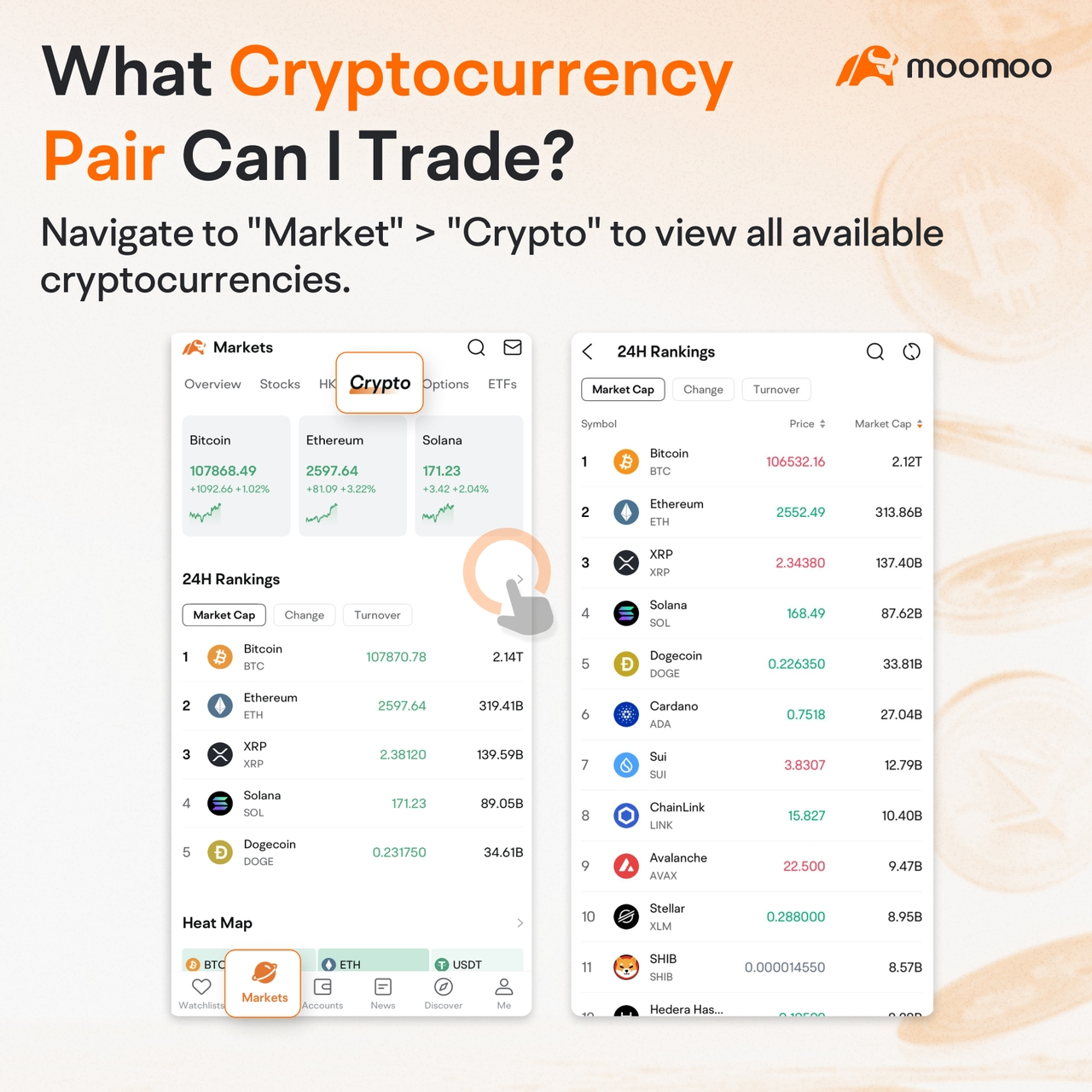 moomooでの仮想通貨取引方法