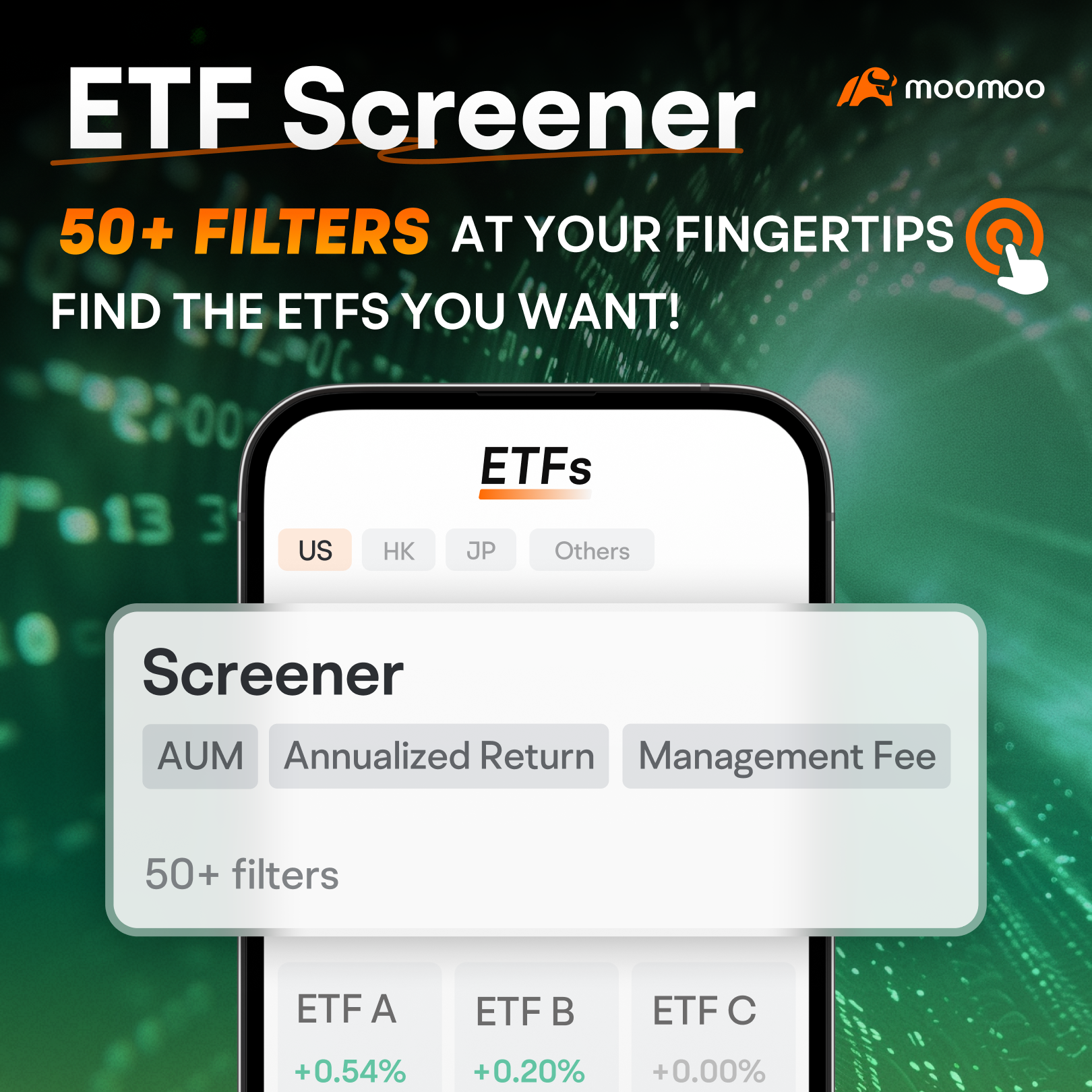 moomoo ETF screener
